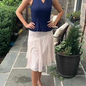 Calvin Klein Soft Pale Pink Twirly cotton Skirt